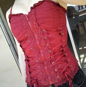 Royal Bones Zip-Up Corset